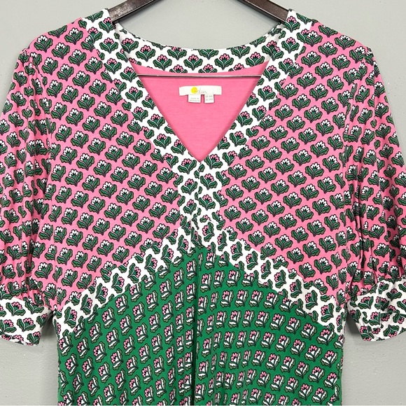 Boden Eva Jersey Knit Midi Dress Women’s Size 14 Floral Retro Whimsical Flared - Picture 3 of 8